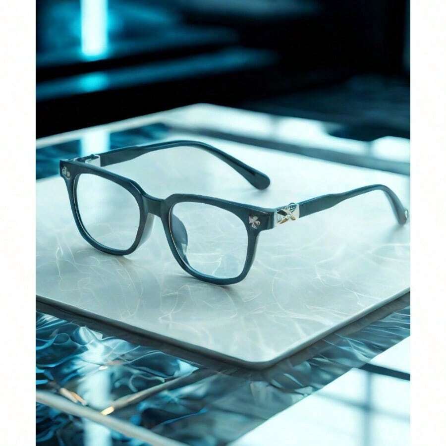 Geometric Plastic Decoration Daily Retro Fashion Classic Basic Casual Ladies Transparent Glasses Outdoor Travel Daily - 1 - View 1