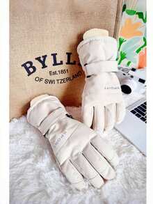 1 Pair Unisex Professional Ski Gloves, Touchscreen Warm Windproof Waterproof Cold-Proof, Lightweight Hand Warmer, Suitable For Fashionable Sports Skiing, Snowboarding, Outdoor Winter Activities, Winter Ski Gloves, Great Gift For Thanksgiving And Christmas