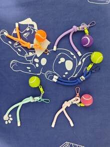 Handmade Woven Tennis Ball Bohemian Polyester Colorful Keychain, Backpack, Phone Charm, Clothing Accessory, Bookbag Lanyard, Holiday Small Halloween Accessories Teachers Day Christmas Gift Ideas Bag Accessories Lanyards With Id Holder Car Accessories Bag Charms