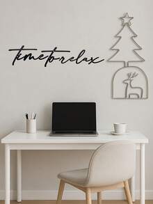 HELLOYOUNG 3-częściowy czarny metalowy znak "Czas na relaks" – nowoczesna dekoracja ścienna do łazienki, odpowiedni do nowoczesnego wystroju domu, dekoracji wnętrz, wystroju pokoju, wystroju sypialni, wystroju łazienki, wodoodporny, odporny na rdzę i trwały, dekoracja ścienna, prezent urodzinowy, do kuchni