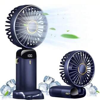 Stay Cool On-The-Go: Small Handheld USB Fan - Portable & Charging For Students & Office Desk