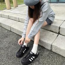 Adidas Originals SUPERSTAR II J 经典贝壳头休闲运动鞋，男女通用款 2026 新款 JH9977 - 黑色 - 查看 4