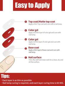 MIANEL 12ml/Bottle Autumn Nail Art Glitter Disco Sequin Gel Nail Polish, 2025 New Glitter Shiny Red Gel Nail Polish For White, Red, Purple, Green, Black Nails, UV Lamp Manicure, Nail Glue, Nail Art Supplies, Brown Nails, Halloween Nails, Christmas Nails, Nail Salon Special Purpose Nail Art Supplies - Multicolor - View 11