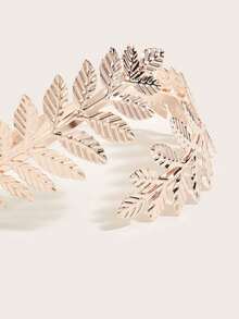 1pc/2pcs Metal Leaf Curtain Rings, Suitable For Curtain Decoration And Fixing