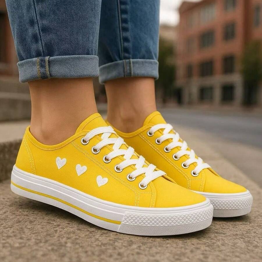 Sports Eyelet Tie House - Yellow - View 1