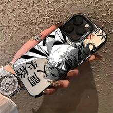 Estuche Clásico de Anime Japonés con Graffiti para 16, 15, 14, 13, 12 Pro, X, XR, XS, 8 y Plus - Cubierta Trasera Antigolpes Mate17  17promax - Negro - Ver 2
