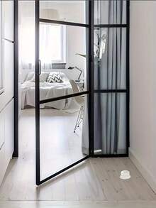 5个透明门挡 - 无需钻孔，保护地板和墙壁，采用耐刮擦PET塑料制成，具有减震功能，适用于硬木地板、瓷砖、办公室和家庭使用。 - 彩色 - 查看 5