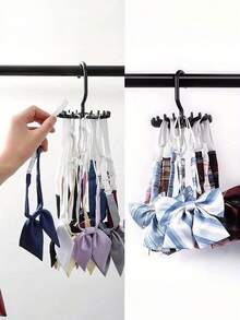 360° Rotating Multi-Functional Closet Organizer Hangers With Anti-Slip Hooks For Scarves, Belts, Ties, Bras, Tank Tops, Towels, And Bags – Space-Saving Storage Rack For Clothes, Dresses, Pants, Shoes, Skirts, And Accessories – Versatile Wardrobe And Drawer Organizer For Bedroom, Bathroom, Kitchen, Balcony, Dorms, And Apartments - Multicolor - View 7