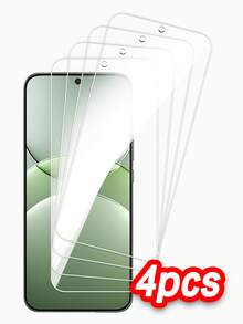 4pcs/Set Ultra-Clear Tempered Glass Screen Protector, Waterproof, Fingerprint-Proof, Shatter-Resistant, High-Definition Tempered Glass Technology, Perfectly Compatible With Screen, No Lag Or Bubbles, Compatible With Motorola/OPPO/ Gift For Birthday, Family, Friends Phone Screen Protector, Phone Accessories - Clear - View 1
