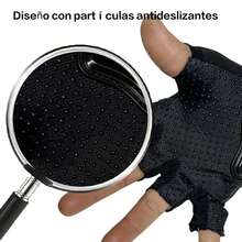 1 Par Los guantes sin dedos y de medio dedo para hombre son ideales para ciclismo, senderismo y deportes al aire libre. Son elegantes y exquisitos, lo que hará que tus viajes sean aún más perfectos. - Gris - Ver 2