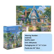 (Each Piece Is 1CM In Size)A Micro Size Seven-Color Jigsaw Puzzle Priced At 1,000 Pieces, Each One Centimeter In Size, Is Themed Around The Four Seasons Of Spring, Summer, Autumn And Winter. With Exquisite Designs, It Features Blooming Cherry Blossoms, Summer Beaches, Colorful Autumn Leaves And Snowy Winter Scenes