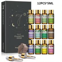 PHATOIL 精油礼盒套装，多规格套装选择（3 件/6 件/9 件/10 件/12 件/15 件/20 件套装）香薰精油套装，水果香薰油套装不同套装用于扩散器、香薰、蜡烛、香皂，高级精油礼盒套装送朋友、家人、节日礼物 - 多樣化香型 - 查看 27