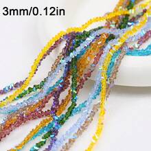 3mm/120.9pcs Colorful Faceted Artificial Crystal Triangle Beads, Suitable For DIY Jewelry Making, Bracelets, Necklaces, Phone Straps And Fashion Decorations - DIY - View 6
