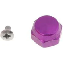 HZBG 1 Set M7 Fishing Reel Screws Nut Caps, Metal Fishing Reel Handle Screw Cap Crank Nuts And Locking Plate Left And Right Hand Plate Fishing Accessory Fishing Reel Parts - 1 - View 2