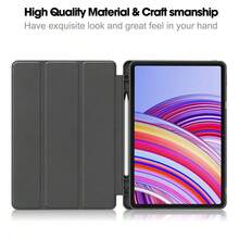 Funda protectora XYS ACS, compatible con Redmi Pad Pro 12.1 pulgadas modelo 2024, POCO Pad y Mipad 6 Tablet, funda protectora de PU inteligente, modo de suspensión/activación automático - Negro - Ver 7