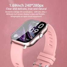 Smart Watch/Custom Wallpaper Music Control/Social APP Message Reminder/Incoming Call Reminder/SMS Reminder/Heart Rate/Multiple Exercises/Alarm Clock Reminder/Sedentary Reminder/Find Mobile Phone/Music Playback/Stopwatch/Pedometer/Distance/Calorie/Sleep Monitoring /Heart Rate Monitoring/Blood Pressure/Blood Oxygen/Search Device/Language Switch/Raise Your Hand To Brighten The Screen - Pink - View 4