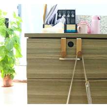 2pcs Iron Door Hook - Rustic Metal Over-The-Cabinet Hanger - Space Saving Closet Organizer For Robes & Bags - Farmhouse Home Decor