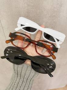 3 Stücke Vintage-Stil Brillen für Frauen, geeignet für den täglichen Gebrauch, Fotoshootings, Autofahren, Strand, Urlaub