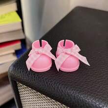 [Boots Only] Plush Doll Outfit Accessories - Bowknot Boots