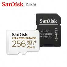 SANDISK Sandisk Micro Sd Card, U3 4K V30 Memory Card, 64G 128G 256G TF Flash Card For Monitor/ Camera/ Driving Recorder, SQQVR
