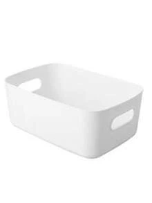 5 Rectangular Baby Toy Storage Boxes, Infant Bath Product Storage Boxes, Children's Stationery Storage Boxes - White - View 9