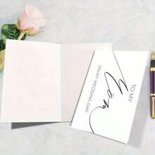 给我妈妈的结婚纪念日/有趣的贺卡/送给朋友，好女友，好姐妹/有趣的卡片/厚纸+信封，圣诞节 - 駝色 - 查看 7