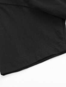 100% cotton Women's Clothing T-Shirt, Colorful Hummingbird Print, Round Neck, Breathable, Machine Washable, Comfortable, Daily, Casual, Sports, Essential Summer Wear - Negro - Ver 6