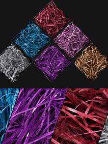 1. Packaging, 10/20/30g Shiny Golden Onion Thread Rush Grass Gift Box Filling, Creative Fill Grass, Suitable For Birthday, Wedding And Bridesmaid Gifts, Shockproof Packaging, Craft Crushed Rush Grass Fill Thread, Easter Gift, Birthday Party Decoration, Better Fluffy Effect When Filling By Rubbing