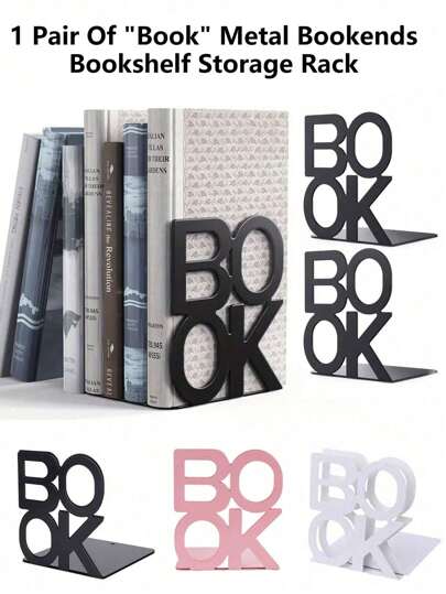 زوج من حوامل الكتب المعدنية، حوامل كتب حرفية إبداعية، رف مكتبي، هدية عودة إلى المدرسة، حوامل كتب مكتبية مانعة للانزلاق، مناسبة للمنزل ومستلزمات المكتب وطاولات الطلاب. تخزين كتب المدرسة والمجلات والأقراص والألعاب الفيديو وما إلى ذلك.