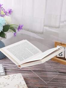 亚克力X型书本阅读架书立底座书架桌面书籍相册杂志展示架X型书立阅读托盘架 - 彩色 - 查看 8