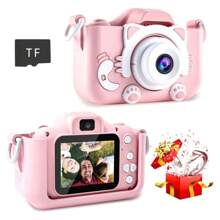 Christmas Decoration A Children's Camera - Bee Bear Yellow, 3 Colors Cartoon Mini Digital Fun Camera Toy With Camera Lens, Gift For Boys And Girls. Birthday Gift. Comes With A Memory Card For Storage. Creative Game And Toy. A Camera For Kids To Play With And Record.