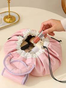 1个多功能旅行化妆包，大容量抽绳化妆品收纳包，便携式化妆品收纳袋，适合作为节日礼物、情人节礼物、化妆品和护肤品收纳包、旅行收纳包、化妆品收纳袋，可装口红和化妆配件，节日礼物、情人节礼物、母亲节礼物、化妆包、梳妆台、化妆袋、旅行必备品、化妆包、旅行必备品、化妆配件、小型化妆包、化妆包、旅行必备品、大容量、大号化妆包、圣诞礼物、化妆包、旅行、送给女性的旅行必备礼物、化妆包、手拿包/小手提包、化妆品收纳包、化妆品整理包、化妆包、化妆刷收纳袋、迷你化妆包、大容量化妆包、送给女性的礼物、圣诞礼物、送给女性的礼物创意、化妆包、旅行必备品 - 米色 - 查看 14