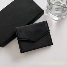 Luxury And Fashionable High-End Minimalist Small Fragrance Coin Purse, Mini Style, Can Hold Change, Lipstick, Cards, - Black - View 3