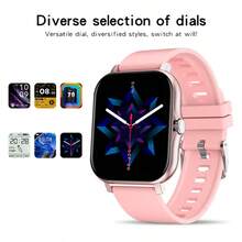 Smart Watch/Custom Wallpaper Music Control/Social APP Message Reminder/Incoming Call Reminder/SMS Reminder/Heart Rate/Multiple Exercises/Alarm Clock Reminder/Sedentary Reminder/Find Mobile Phone/Music Playback/Stopwatch/Pedometer/Distance/Calorie/Sleep Monitoring /Heart Rate Monitoring/Blood Pressure/Blood Oxygen/Search Device/Language Switch/Raise Your Hand To Brighten The Screen - Pink - View 2