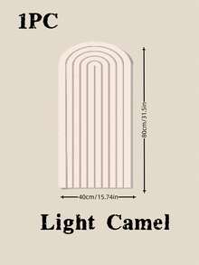 1pc Felt Arch Wall Sticker, Home Wall Transformation Felt Board, Wall Decor Padding, Headboard Wall Wrap, Suitable For Room Decoration, Storage Organization, Bedroom Sound Insulation, Wall Covering, Wall Transformation, Bedroom Headboard Anti-Collision, Room Graffiti Covering, Applicable To Bedroom/Study/Office/Dorm/Classroom Etc.