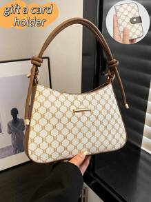 Women Large Capacity Retro Floral Underarm Shoulder Bag, Fashionable Casual Versatile - Multicolor - View 18