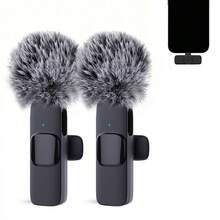 Wireless Earpiece-Style Microphone And Clip-On Microphone Compatible With Iphone And . Plug-And-Play 2.4G High-Speed Low-Latency Built-In Noise Reduction Chip. Suitable For Video Recording, Interviews, Podcasts, And Video Blogs. Usage Duration: 8 Hours. Battery Capacity: 50mAh. - IOS - View 14