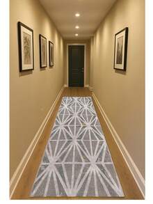 Moderner gemusterter Teppich - Mehrere Farben, weich, waschbar & rutschfest für Zuhause (hergestellt in der Türkei)