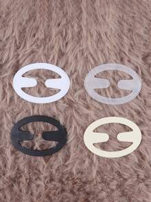 Multiple Pcs Oval Bra Strap Clips, Criss-Cross Adjustable Bra Strap Clips, Invisible Bra Strap Clips To Prevent Bra Slippage And Uplift Bust - Multicolor - View 5