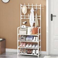 1 pieza Estantería de almacenamiento de múltiples capas, perchero de pie multifuncional para el hogar o dormitorio, gabinete para zapatos, estante para sombreros
