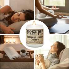 1 Stück 150g unabhängiger Buchhandlungstag duftende Sojawachskerze, Geschenke für Schriftsteller, Buchliebhaber Frauen Männer, Bücherwurm-Artikel, Leseaccessoires, Geschenke für Leser, Buchthemen-Geschenke für Lesebegeisterte, Geburtstagsgeschenke für Bücherwürmer, Bibliothekare