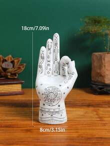 1 件手工树脂香座 - 艺术阴阳设计，黑白象征图案，完美适用于香座、优雅家居装饰礼物、芳香疗法配件/神秘装饰/文化象征、香炉