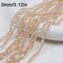 3mm/120.9pcs Colorful Faceted Artificial Crystal Triangle Beads, Suitable For DIY Jewelry Making, Bracelets, Necklaces, Phone Straps And Fashion Decorations - DIY - View 16