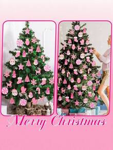 12 piezas de adornos para árbol de Navidad, bolas de colores navideñas, caramelos de menta, decoraciones de árbol de copos de nieve de pan de jengibre de silicona, decoraciones colgantes de pan de jengibre de invierno para fiesta navideña, bastones de caramelo de Navidad de PVC, decoraciones colgantes navideñas