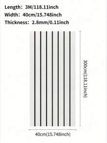 3D Self-Adhesive Wood Grain Wall Sticker, Vertical Groove Wall Panels, Easy To Install, Peel And Stick, Suitable For TV Backdrop, Living Room, Bedroom, Office, Ceiling, Wall Decor Wallpaper, 118.1in*15.75in - Multicolor - View 12