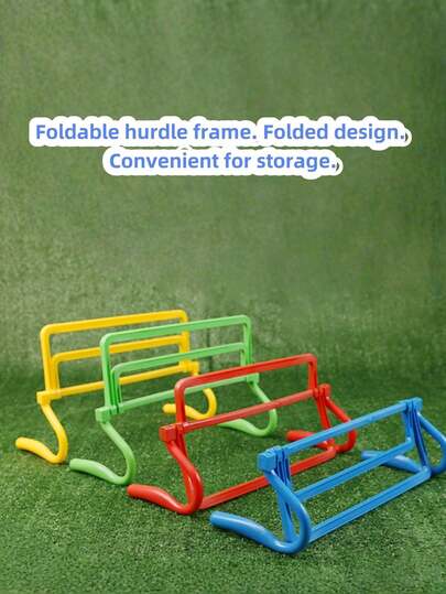 1pc Folding Hurdle Frame: It Can Adjust The Height Of The Hurdle Frame According To The Age, Height, Training Stage And Training Goals Of The Trainees, Meeting The Needs Of Different People And Training Requirements, Thus Increasing The Diversity And Targeting Of Training.