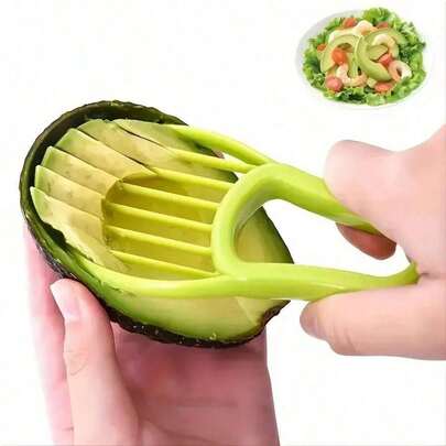 1pc Avocado Slicer - 3-In-1 Multifunctional Tool For Outdoor, Home, And Camping Use