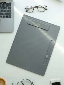 لوحة الكتابة المخصصة - حامل مستندات A4 شخصي مع فتحة قلم ، ملف مؤتمر تنفيذي ، أحرف ذهبية محفورة مخصصة ، من مادة TPU ، منظم دفتر أعمال للمكتب والمدرسة ، تنظيم المكتب | ملف أبيض أنيق | لوحة كتابة قوية ، لوحات كتابة للمدرسة