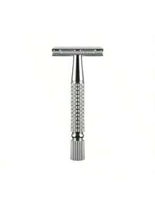 1 pezzo Supporto per rasatura uomo, set per rasatura manuale classico con supporto in lega di zinco, supporto per rasatura a apertura a vite, senza lama di rasoio