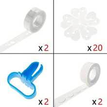 3 Rolls Of Balloon Adhesive, Daily Multi-Purpose Detachable Adhesive Sticker, Used For Balloon Fixation, Birthday Party, Wedding Balloon Pasting Ceiling Background Wall - Clear - View 15